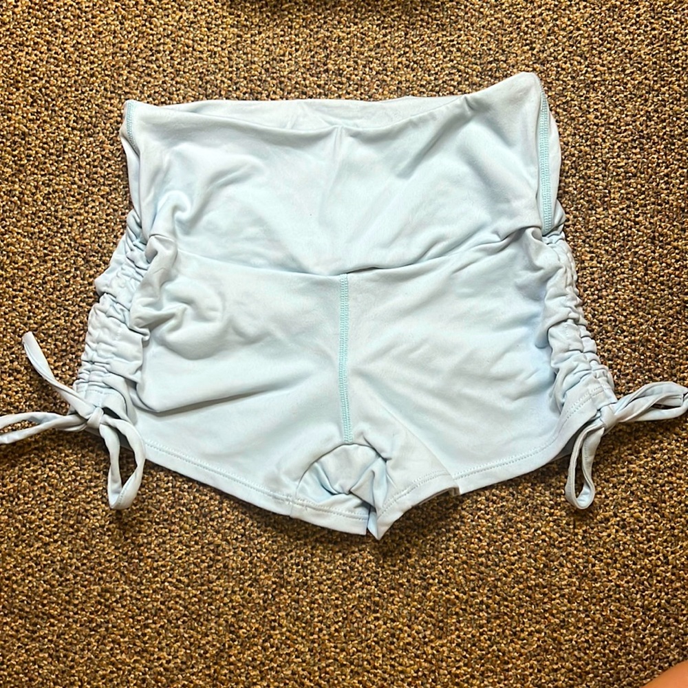 Ryderwear XS spandex shorts with scrunch bum and side ties